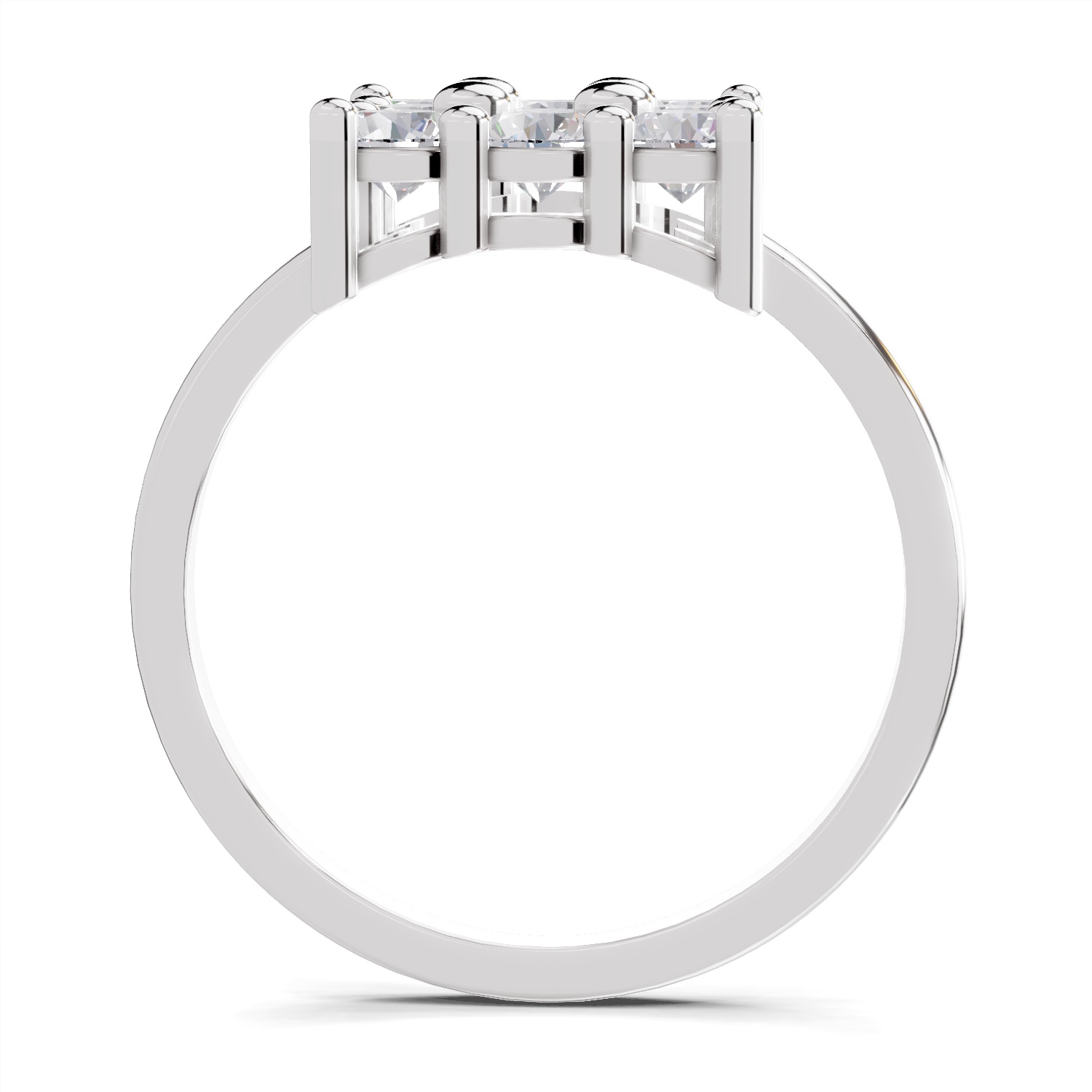 1.04 Carat Eternity Tiles Promise Engagement Ring