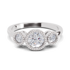 0.71 Carat Sovereign Petal Promise Engagement Ring