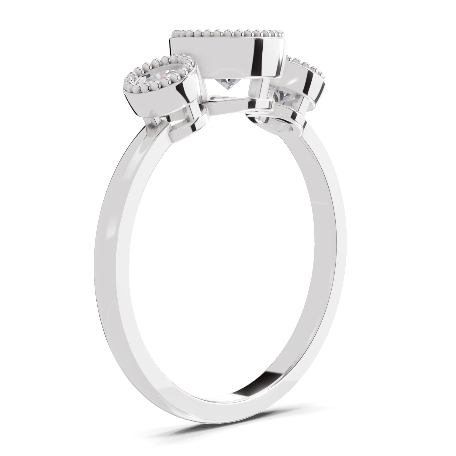 0.71 Carat Sovereign Petal Promise Engagement Ring