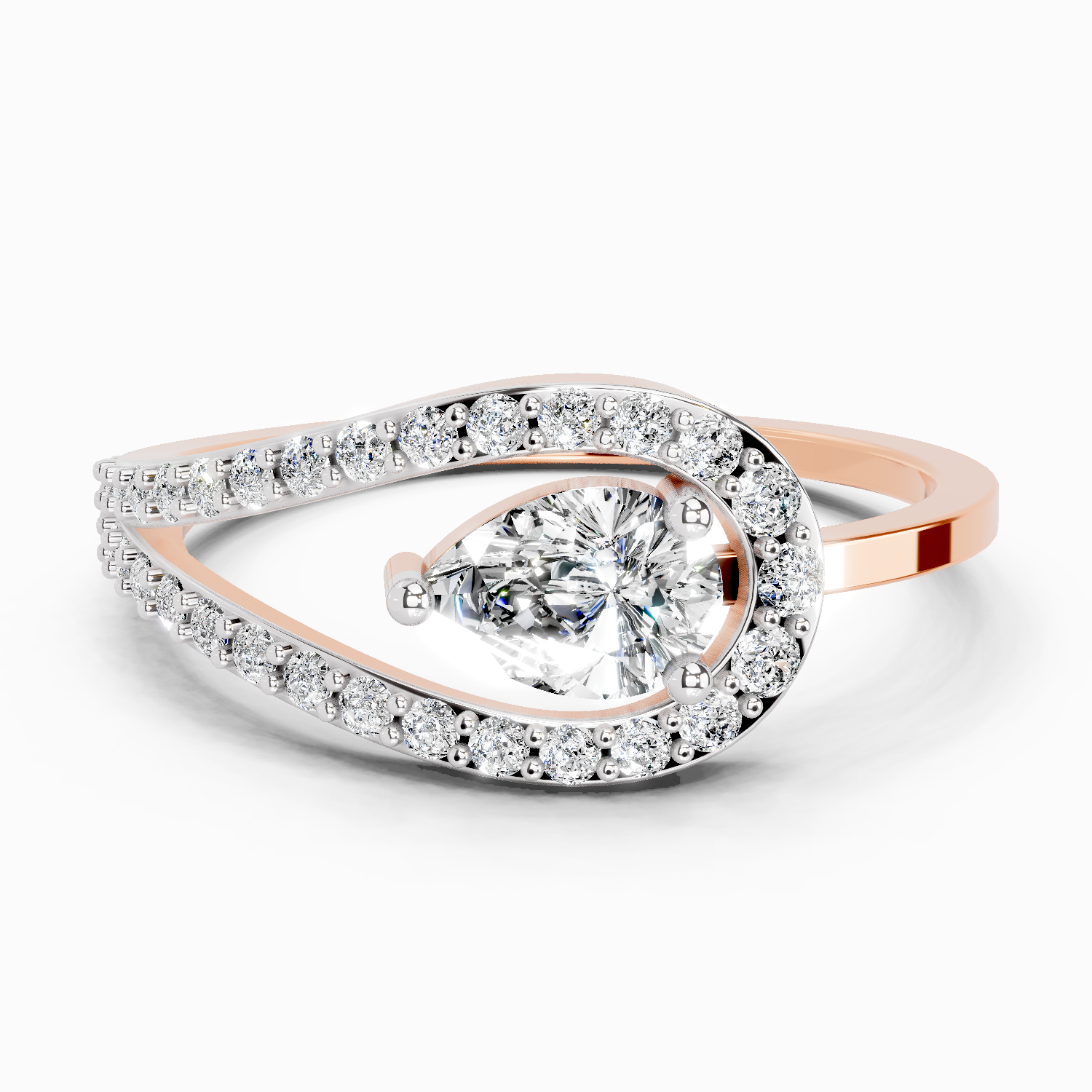 0.71 Carat Sovereign Petal Promise Engagement Ring