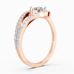0.72 Carat Pearluxe Halo Promise Engagement Ring