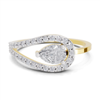0.72 Carat Pearluxe Halo Promise Engagement Ring