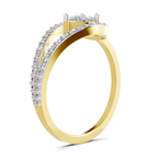 0.72 Carat Pearluxe Halo Promise Engagement Ring