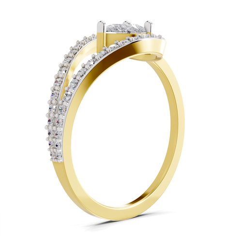 0.72 Carat Pearluxe Halo Promise Engagement Ring