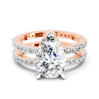 0.72 Carat Pearluxe Halo Promise Engagement Ring