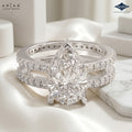 Arias by Lara Dutta Pear-Cut Splendor Ring
