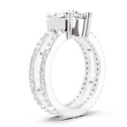 3.98 Carat Pear Shape Diamond Engagement Ring