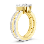 3.98 Carat Pear Shape Diamond Engagement Ring