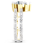 3.98 Carat Pear Shape Diamond Engagement Ring