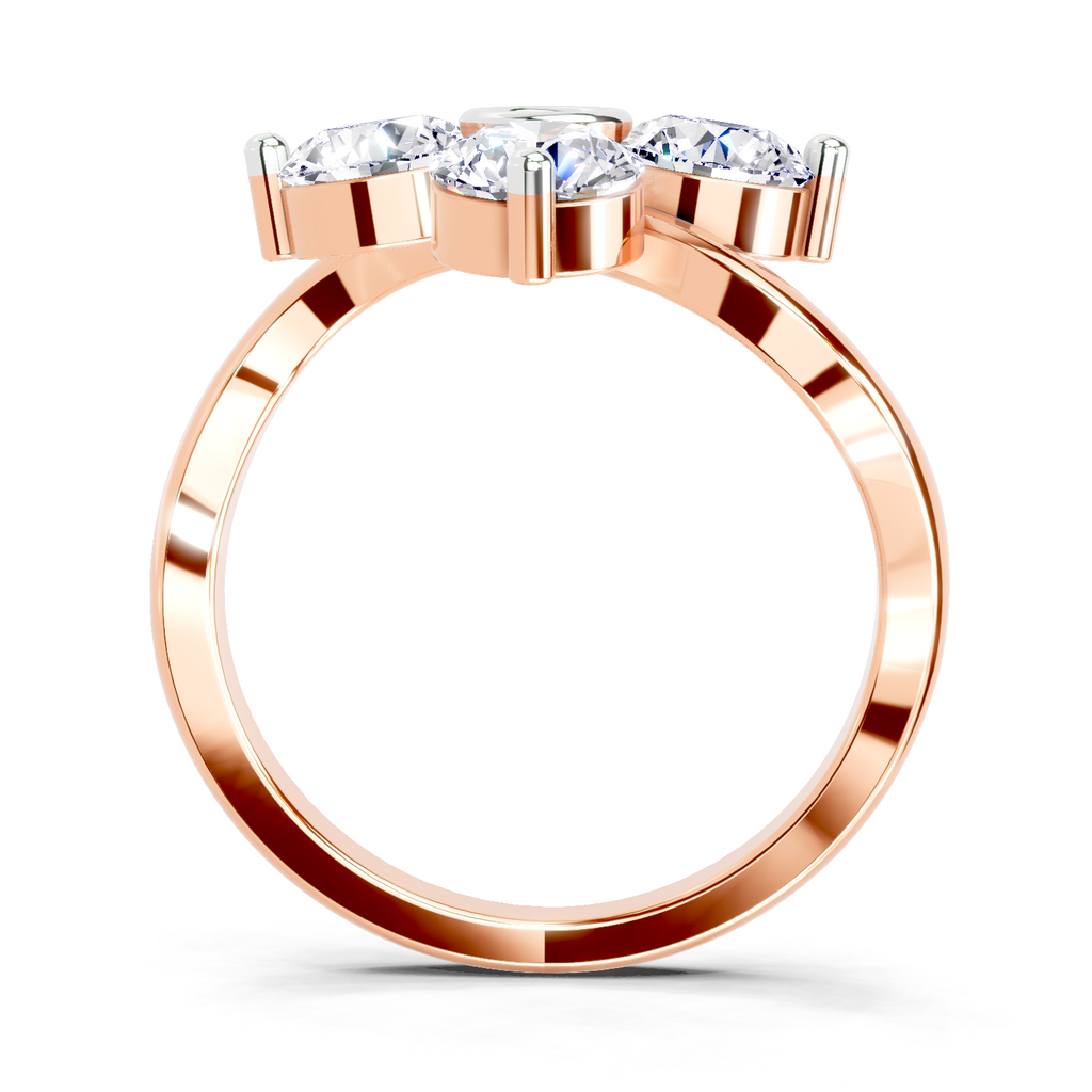 1.63 Carat Round Four Stone Ring