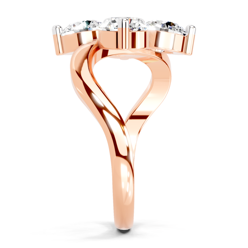 1.63 Carat Round Four Stone Ring