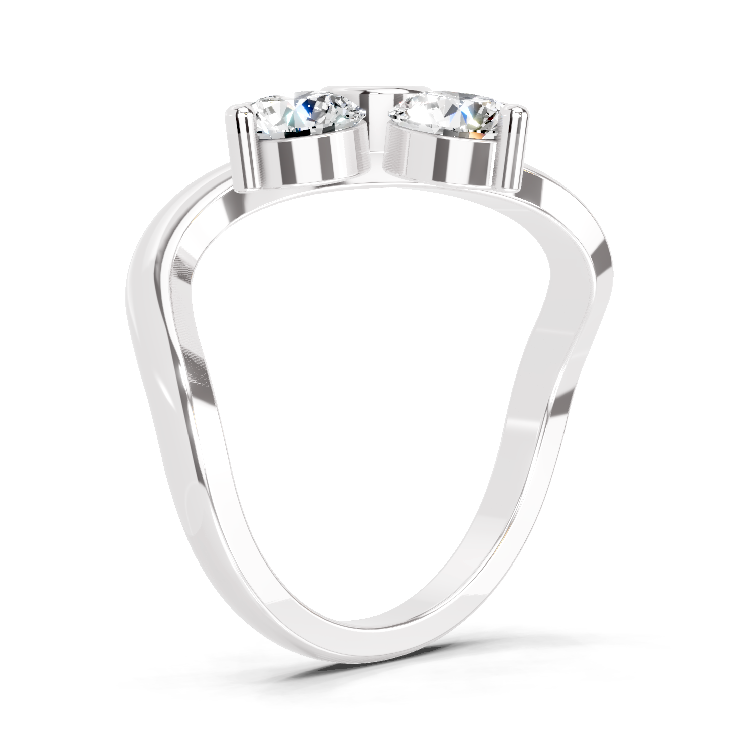 1.63 Carat Round Four Stone Ring