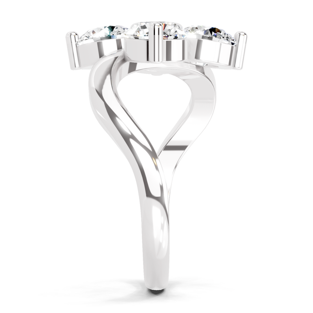 1.63 Carat Round Four Stone Ring
