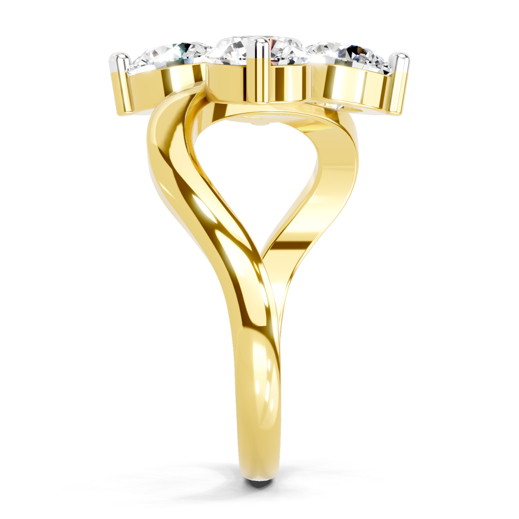 1.63 Carat Round Four Stone Ring