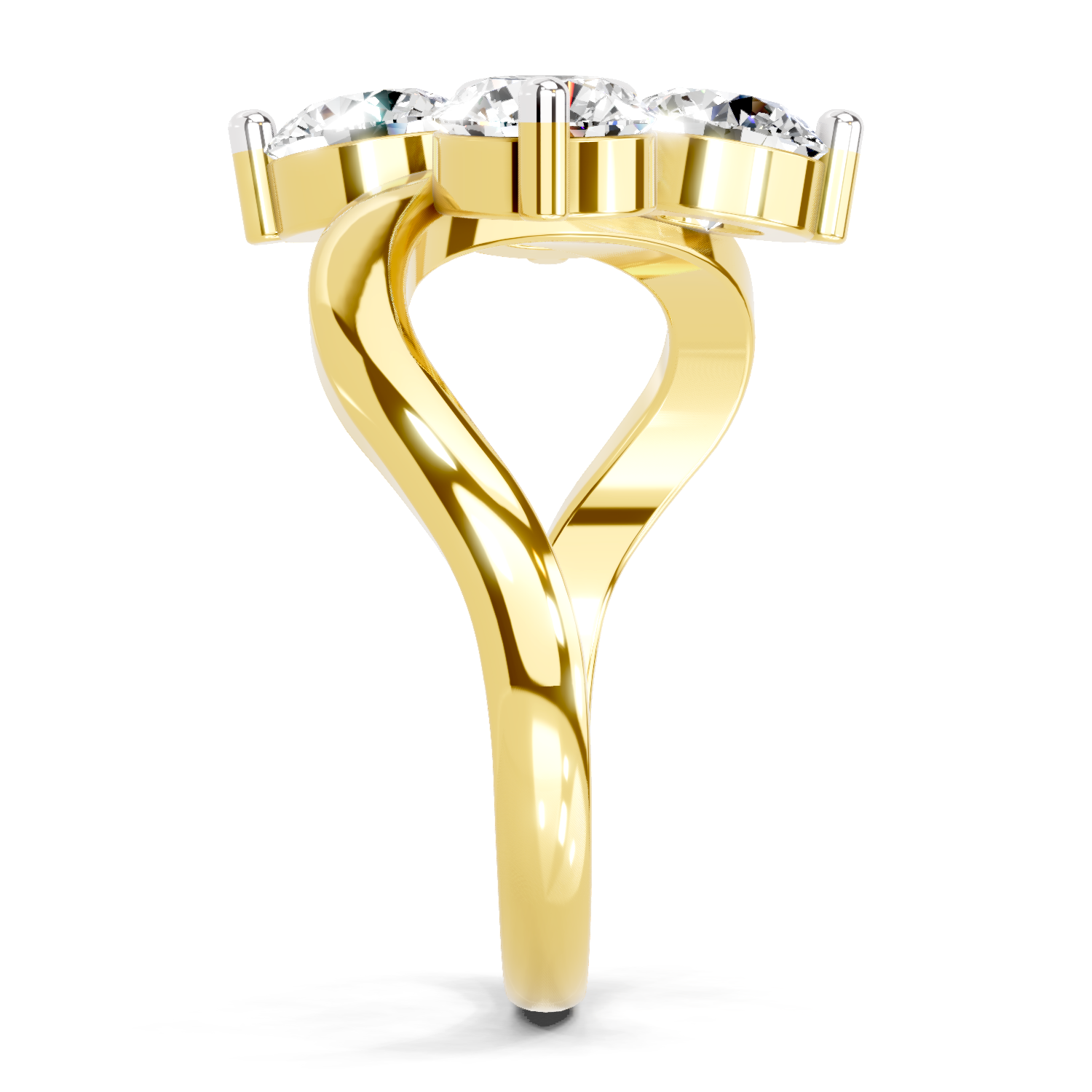 1.63 Carat Round Four Stone Ring