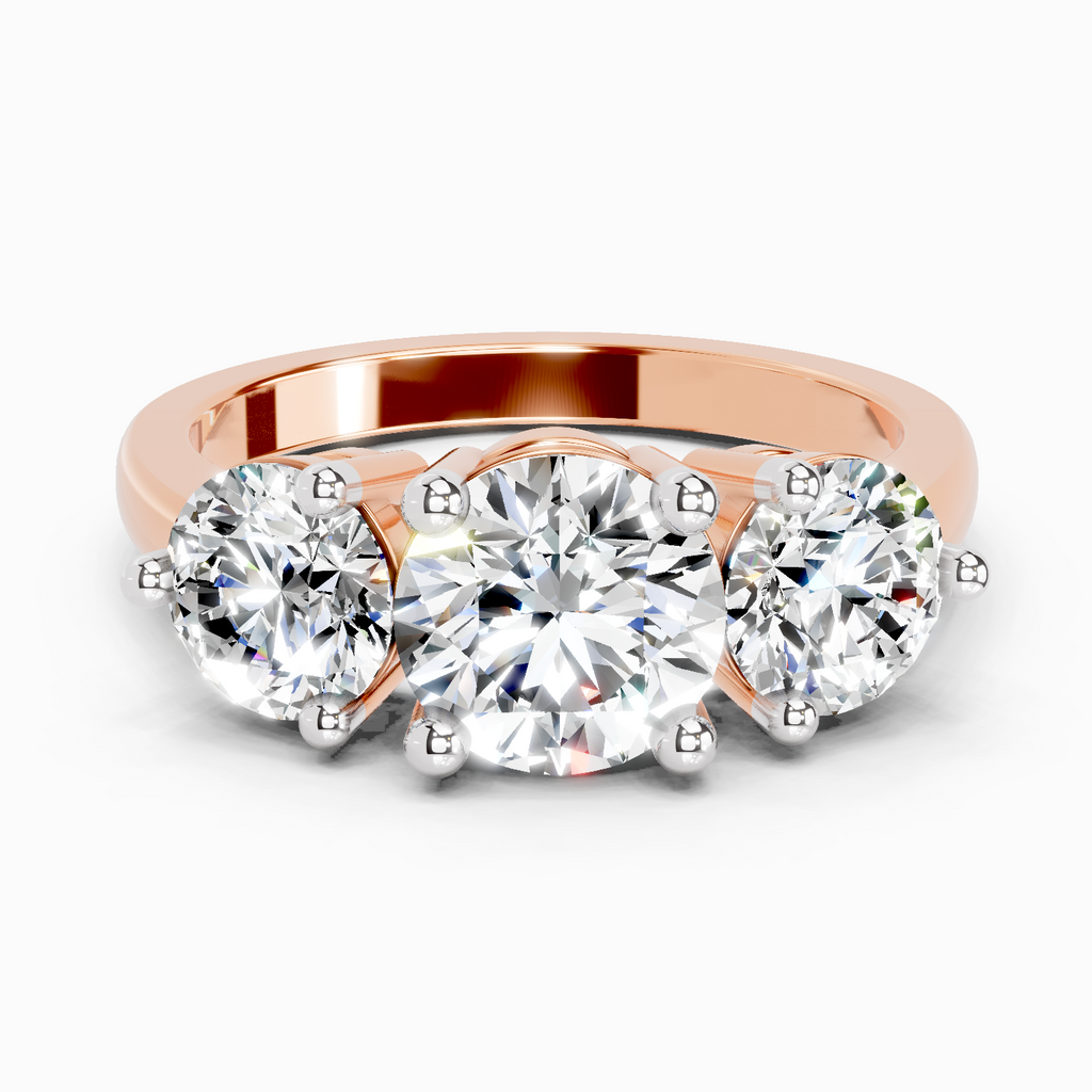 1.63 Carat Round Four Stone Ring
