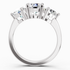 2 Carat Round Three Stone Ring