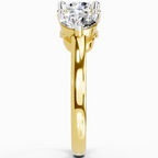 2 Carat Round Three Stone Ring