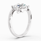 1.5 Carat Round Two Stone Ring