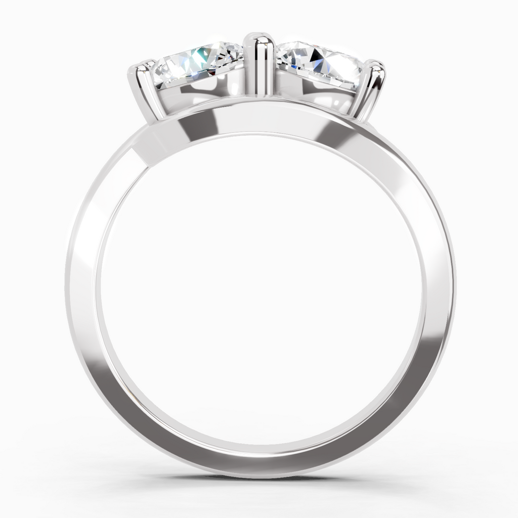 1.5 Carat Round Two Stone Ring