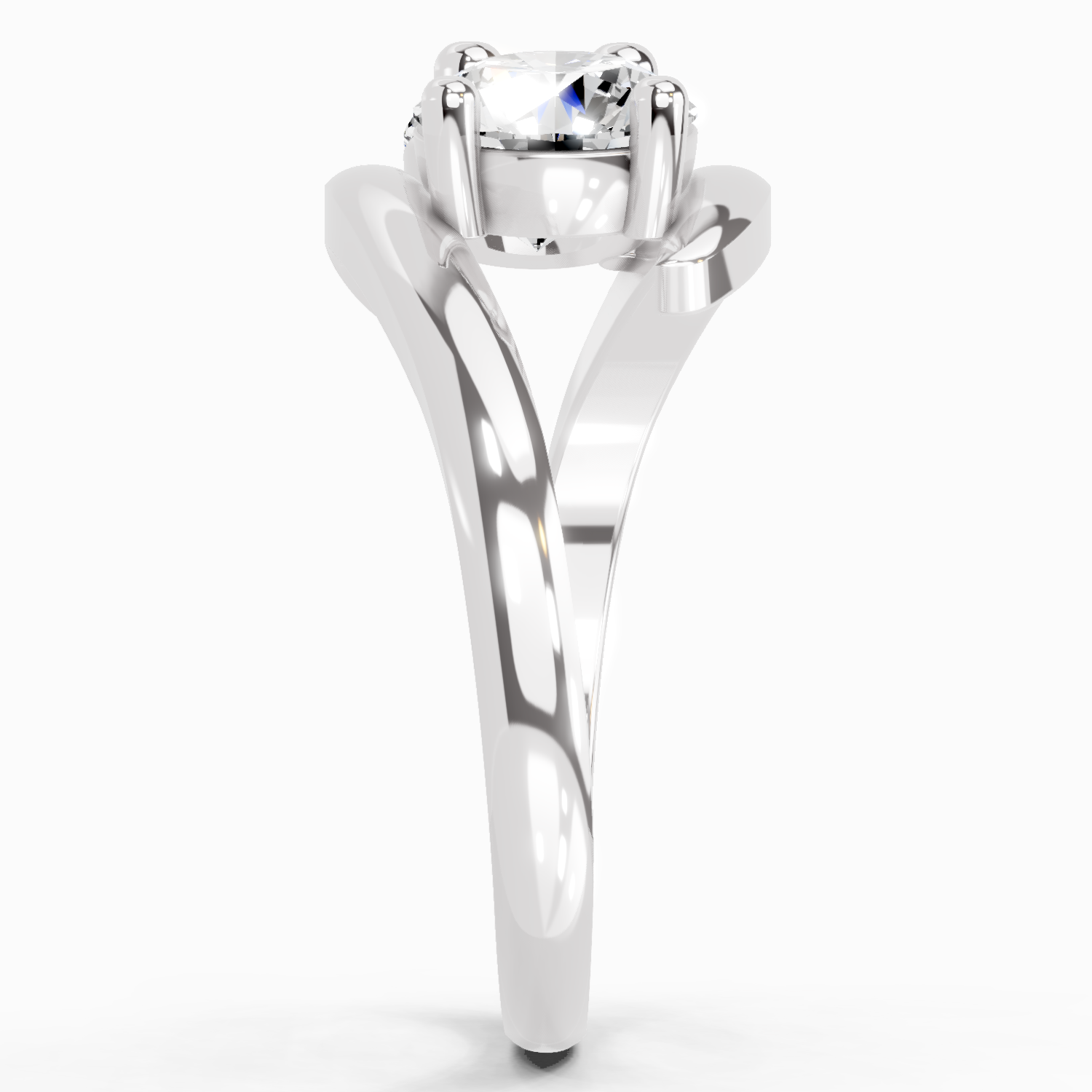1.5 Carat Round Two Stone Ring