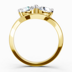 1.5 Carat Round Two Stone Ring
