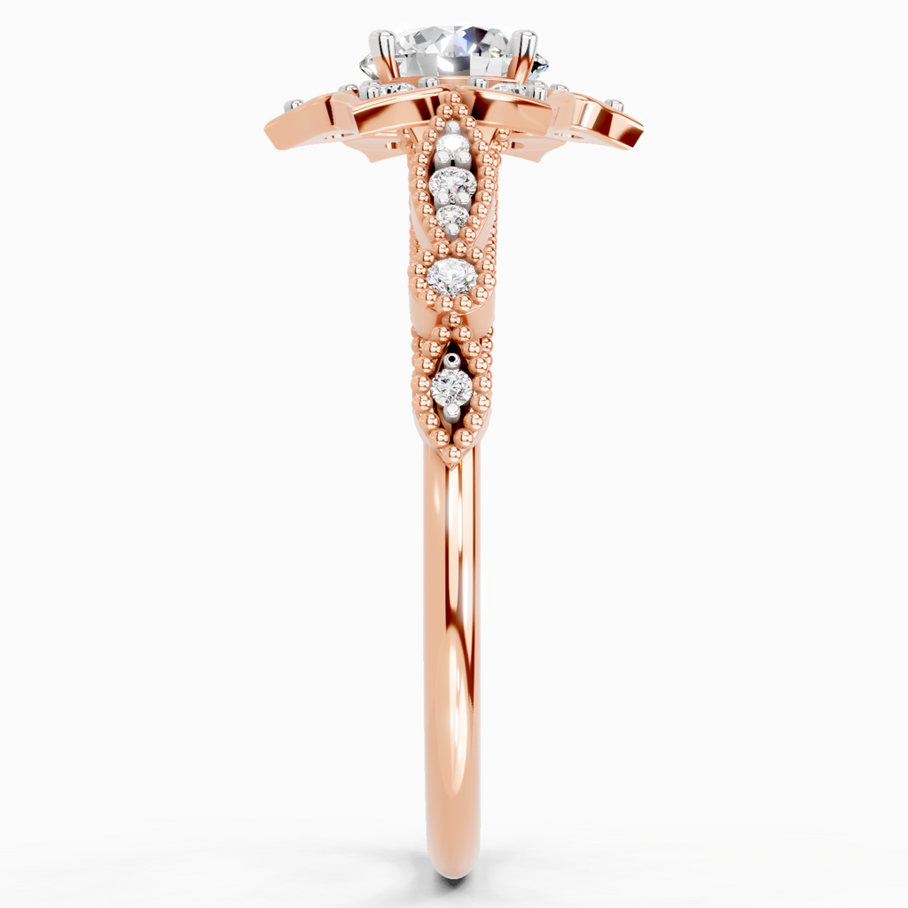 0.72 Carat Snowflower Engagement Ring
