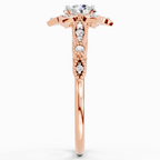 0.72 Carat Snowflower Engagement Ring