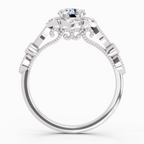 0.72 Carat Snowflower Engagement Ring