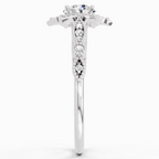 0.72 Carat Snowflower Engagement Ring