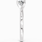 Sparkles 0.23 Ct Heart Solitaire Diamond Ring in 14K Gold