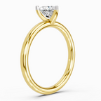 Sparkles 0.23 Ct Heart Solitaire Diamond Ring in 14K Gold