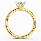Sparkles 0.23 Ct Heart Solitaire Diamond Ring in 14K Gold
