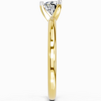 Sparkles 0.23 Ct Heart Solitaire Diamond Ring in 14K Gold