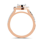 1.54 Carat Heart Shape Halo Engagement Ring