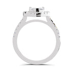 1.54 Carat Heart Shape Halo Engagement Ring