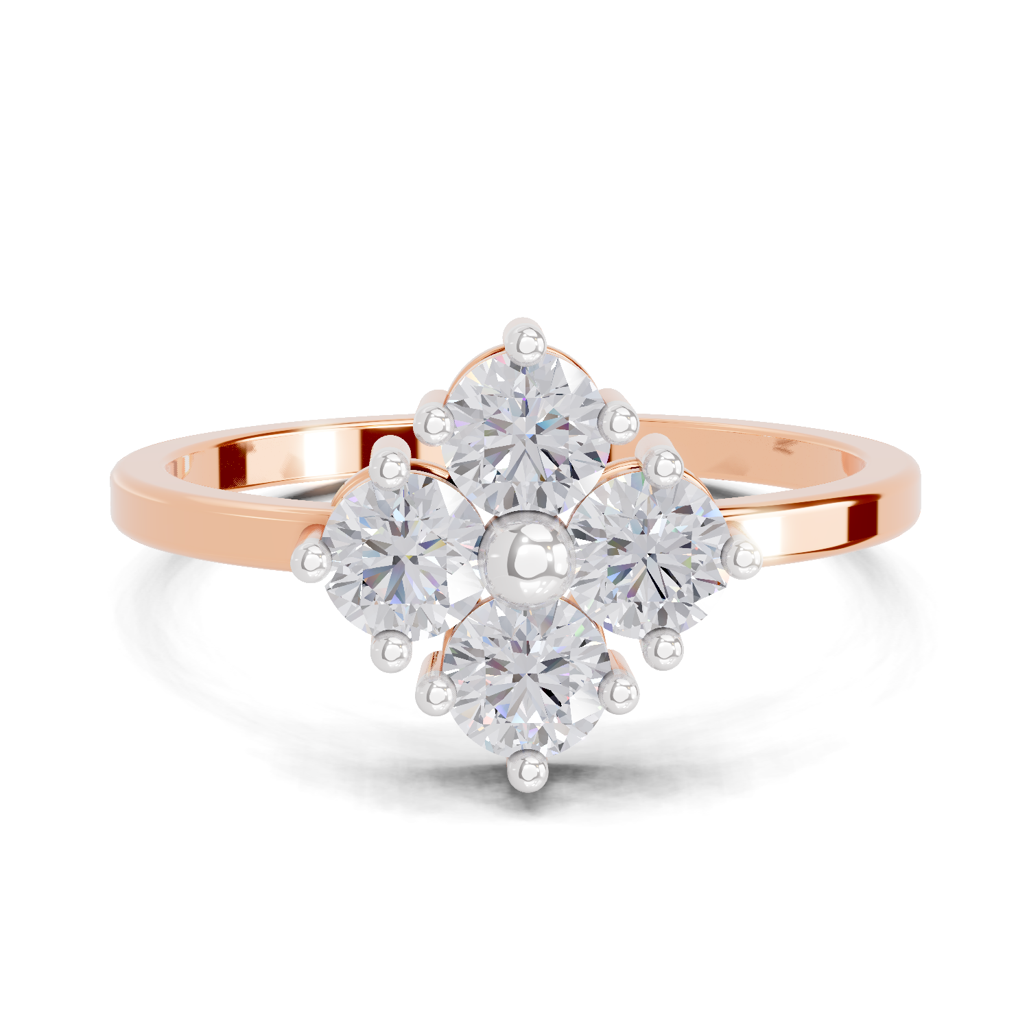 0.76 Carat Starflower promise Engagement Ring