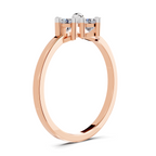 0.76 Carat Starflower promise Engagement Ring