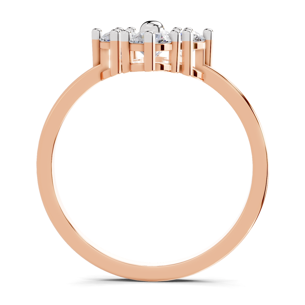 0.76 Carat Starflower promise Engagement Ring