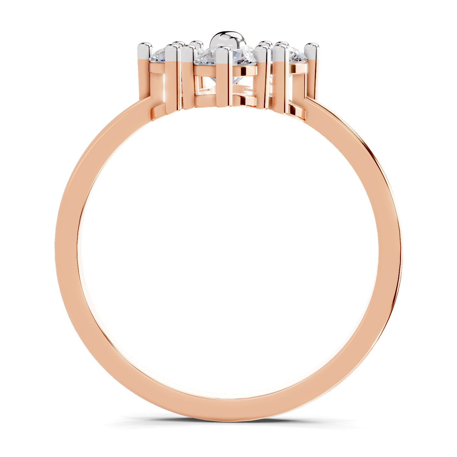 0.76 Carat Starflower promise Engagement Ring