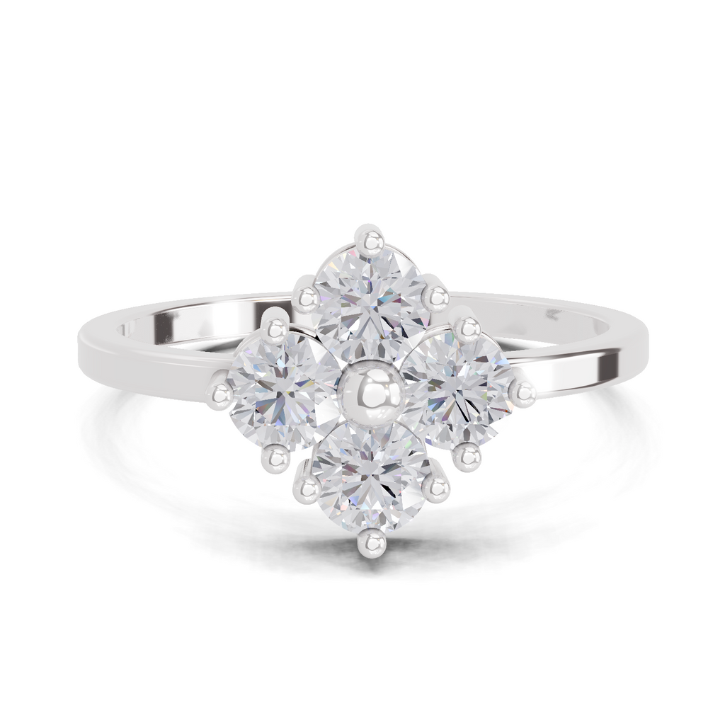 0.76 Carat Starflower promise Engagement Ring