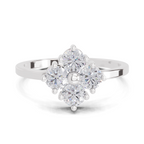 0.76 Carat Starflower promise Engagement Ring