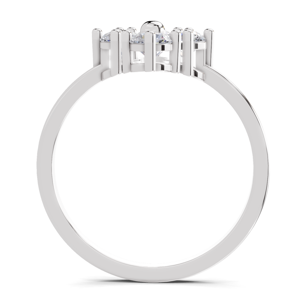0.76 Carat Starflower promise Engagement Ring