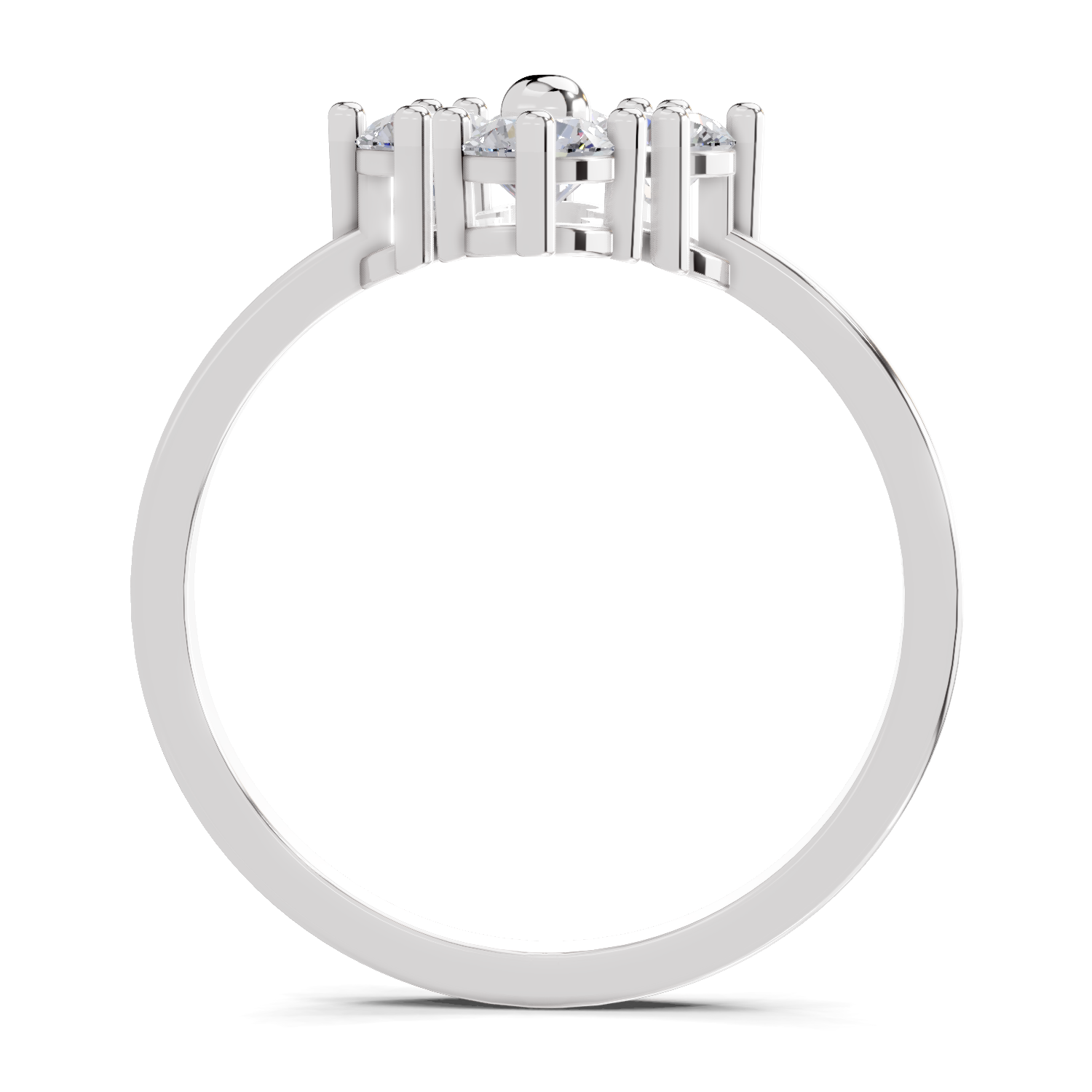 0.76 Carat Starflower promise Engagement Ring