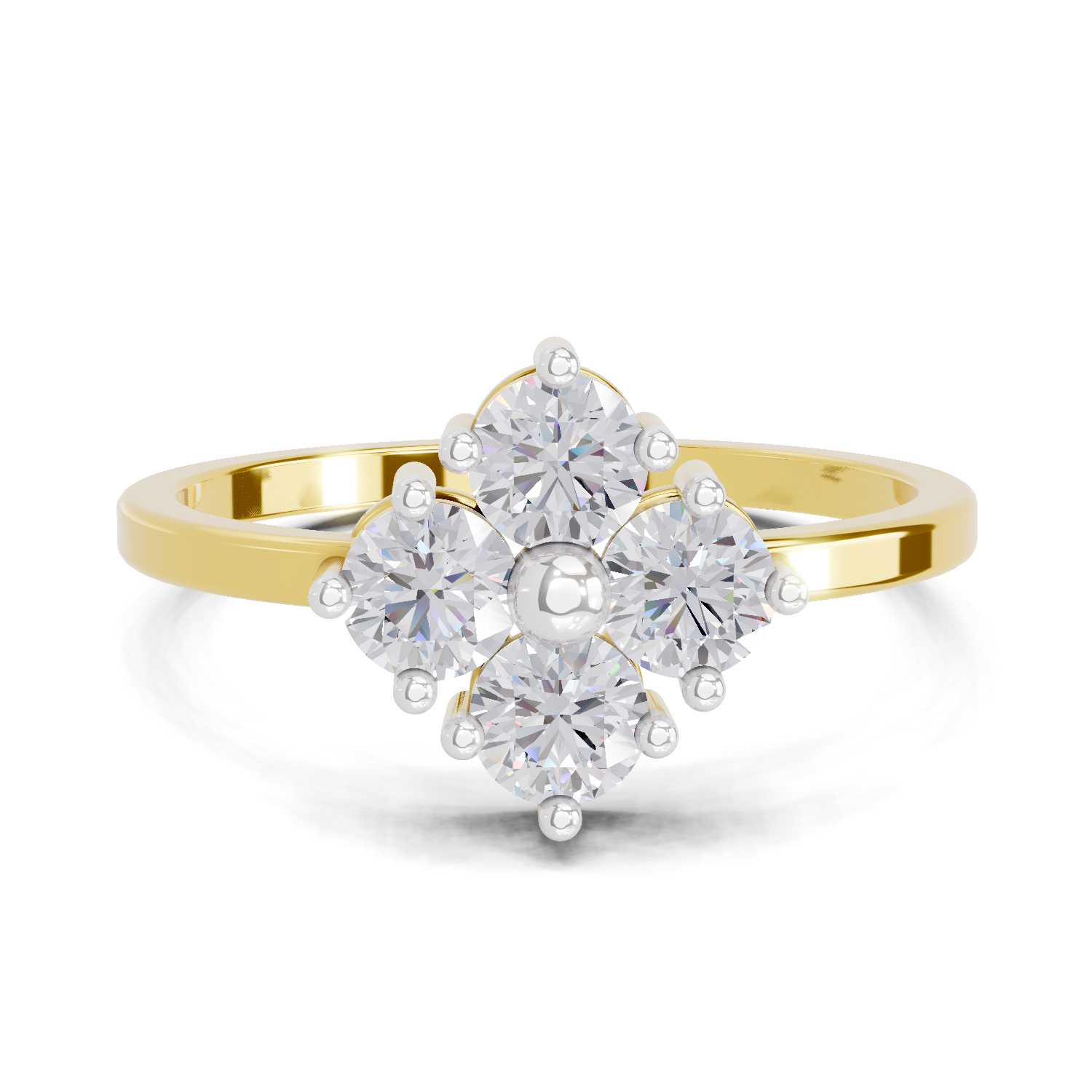 0.76 Carat Starflower promise Engagement Ring