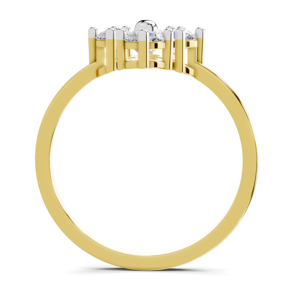 0.76 Carat Starflower promise Engagement Ring
