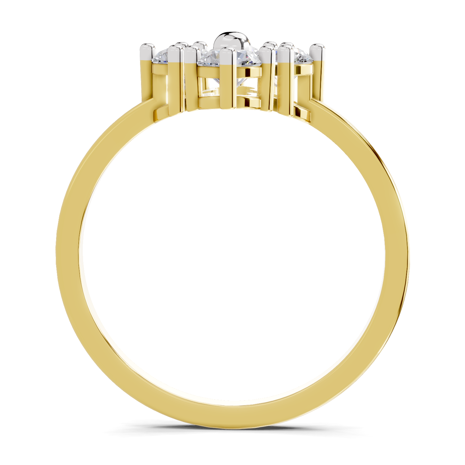 0.76 Carat Starflower promise Engagement Ring