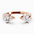 0.76 Carat Starflower promise Engagement Ring