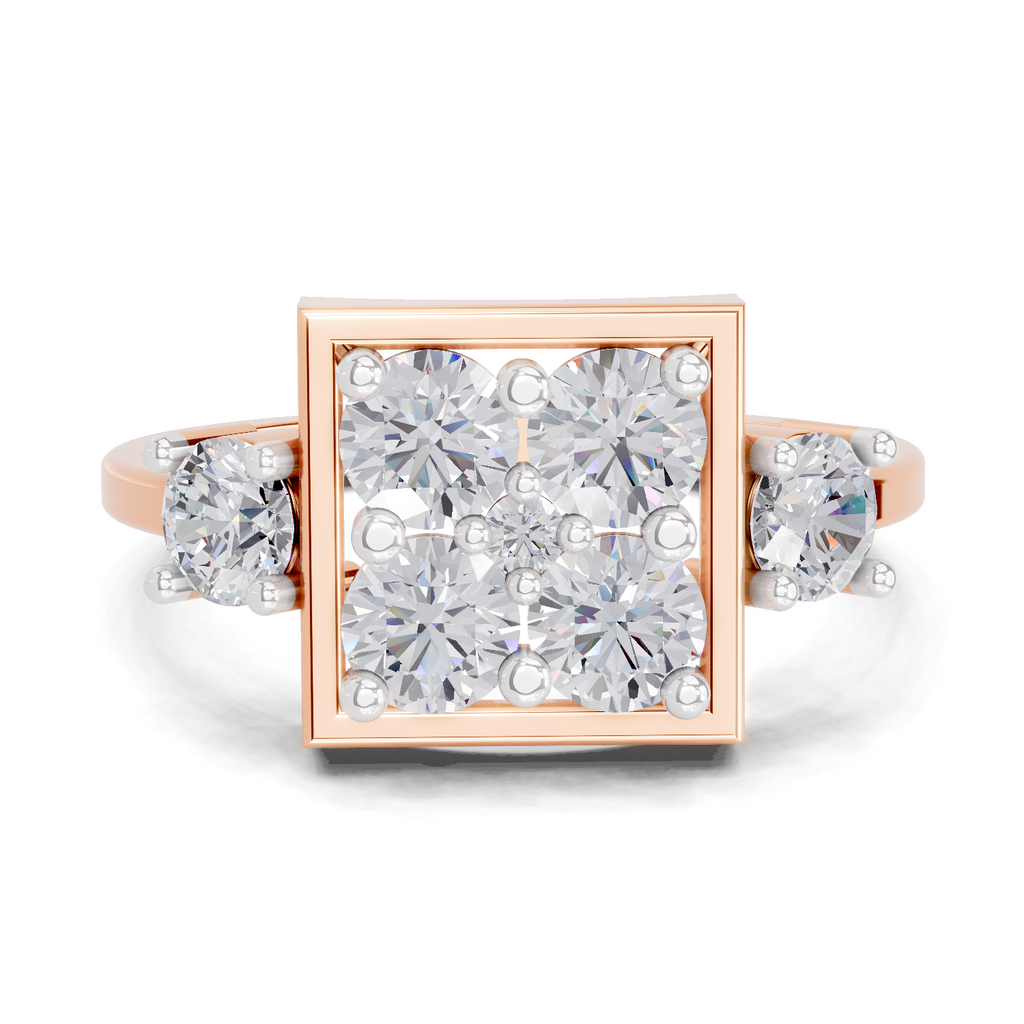 0.31 Carat Twin Bloom Engagement Ring