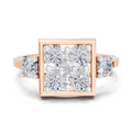 0.31 Carat Twin Bloom Engagement Ring